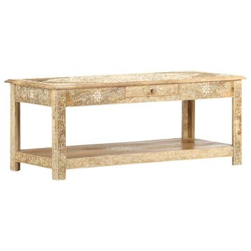 Retro Salontafel Handgeschilderd | Tweedekansje | OP=OP, 50 tot 100 cm, 100 tot 150 cm, Vintage, Ophalen of Verzenden