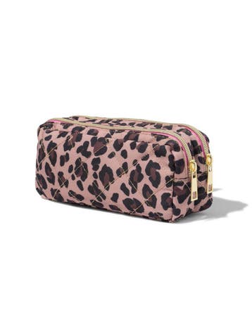 HEMA Etui 20x9x7cm met dubbele rits panter, Verzenden, Nieuw