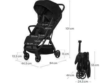 Lionelo Julie Air - Ultralichte Buggy - Auto-Folding - 7,5, Verzenden, Zo goed als nieuw