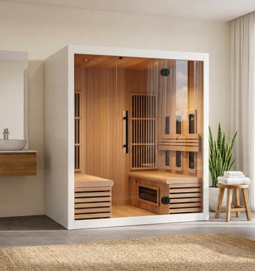 Infrarood sauna zaterdag DEMODAG infrarood saunas SUPERSAUNA, Verzenden, Nieuw, Fins of Traditioneel, Complete sauna