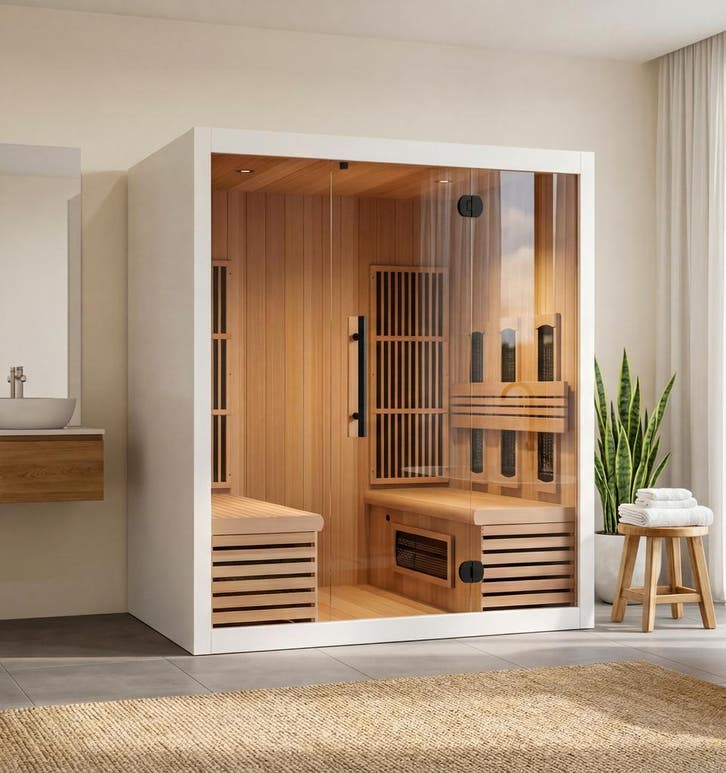 Infrarood sauna zaterdag DEMODAG infrarood saunas SUPERSAUNA, Sport en Fitness, Sauna, Fins of Traditioneel, Complete sauna, Nieuw