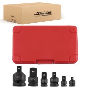 6 Stuks Impact Adapter Set 1/4 3/8 1/2 Socket Wrench Redu..., Verzenden, Nieuw