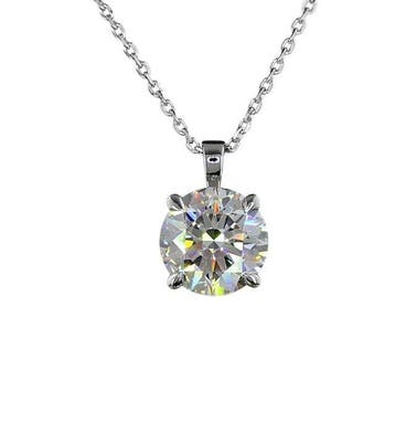 Zonder minimumprijs - Ketting met hanger - 14 karaat Witgoud, Sieraden, Tassen en Uiterlijk