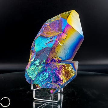 Zeldzaam aura-amethistkristal uit Uruguay – Een spectaculair