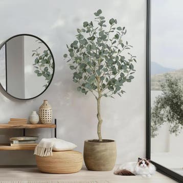 Kunstplant Eucalyptus Boom - 120/150/180 cm Hoog - Realistis, Tuin en Terras, Verzenden, Nieuw