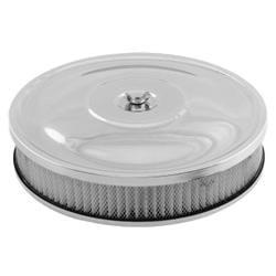 Luchtfilter chroom 10 inch voor 1 en 2 bbl.carb., Auto-onderdelen, Ophalen of Verzenden, Nieuw
