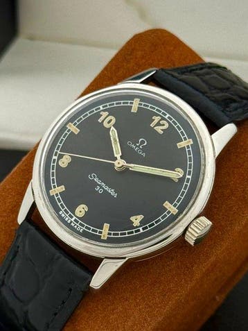 Omega - Zonder minimumprijs - Seamaster 30 Military Black, Nieuw