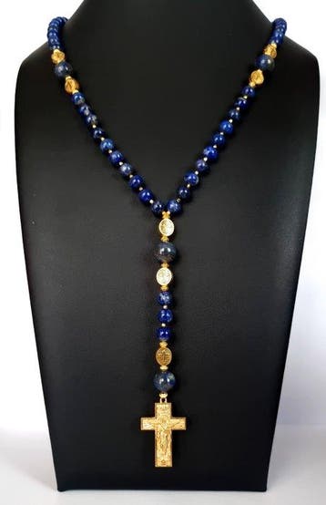 Lapis-lazuli – Lichtende Rozenkrans – Glorieuze Kruis van