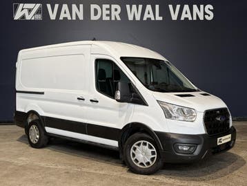 Ford Transit 2.0 TDCI 131pk Automaat L2H2 Euro6 Airco | Came, Automaat, Stof, Gebruikt, Wit