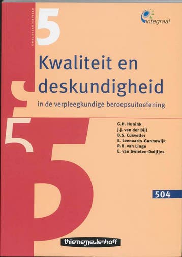 Kwaliteit en deskundigheid in de verpleegkundige, Verzenden