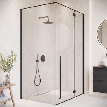 Douchecabine Vancouver 90 x 120 x 190 cm Zwart Douchewand, Verzenden, Nieuw, Douche