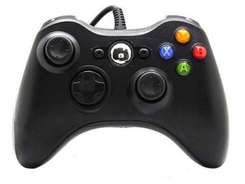 Xbox 360 Controller - Wired - Zwart - Third Party - NIEUW, Spelcomputers en Games, Spelcomputers | Xbox | Accessoires, Ophalen of Verzenden