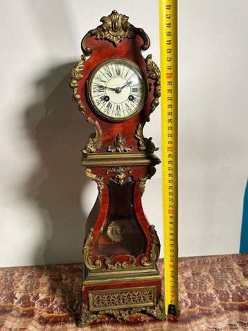 Klok - Antiek Hout, Brons - 1850-1900