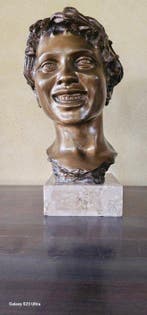 Vincenzo Gemito (1852-1929) - sculptuur, Testa di Licco (o