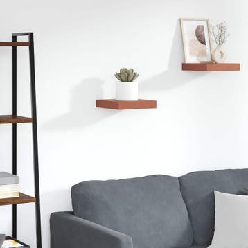 vidaXL Wandplank Wandgemonteerd Rood 23 x 23,5 x 4 cm, Verzenden, Nieuw