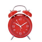 IvoQ Wekker Retro Rood Klassiek Luide Bel, Witgoed en Apparatuur, Wekkers, Verzenden, Nieuw