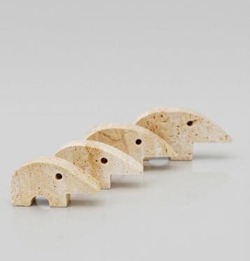 sculptuur, RARE and Exceptional SUITE OF 4 TRAVERTINE, Nieuw