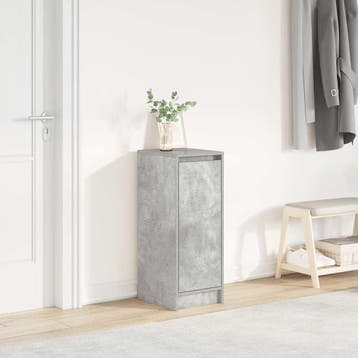 vidaXL Schoenenkast 29,5x34x76 cm bewerkt hout betongrijs, Verzenden, Nieuw