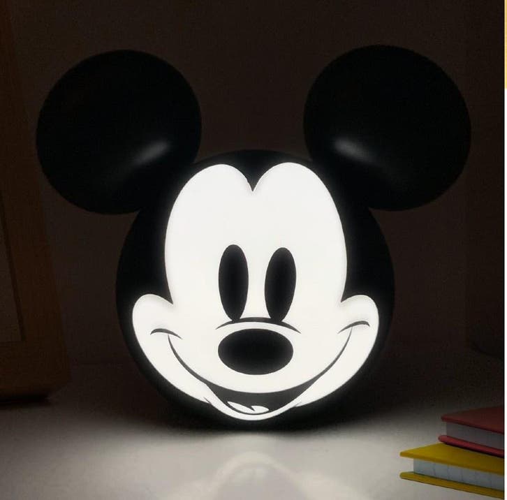 Disney Mickey Mouse 3D Lamp Zwart/Wit, Verzamelen, Disney, Nieuw, Ophalen of Verzenden