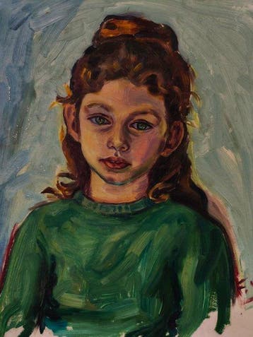 Escuela Impresionista Europea (XX) - Retrato de Niña