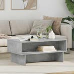 Salontafel Beton Grijs 80 x 46 x 35 cm Bewerkt hout, Verzenden, Nieuw