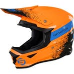 Kinder Crosshelm Shot Furious Oranje / Blauw (S, 49-50cm), Motoren, Kinderen, Nieuw met kaartje, Overige merken, Offroadhelm