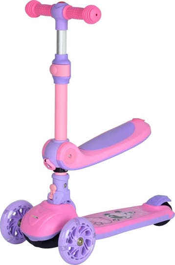 Eco Toys Lisa Roze 2-in-1 Step/Loopfiets, Kinderen en Baby's, Speelgoed | Buiten | Voertuigen en Loopfietsen, Verzenden, Nieuw