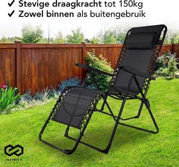 2dekans | Infinity Goods Opvouwbare Tuinstoelen set van 2-, Tuin en Terras, Ophalen of Verzenden, Zo goed als nieuw