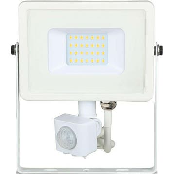 LED Bouwlamp 20 Watt met Sensor - LED Schijnwerper - Viron, Ophalen of Verzenden, Nieuw, Lamp met armatuur