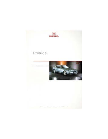 2000 HONDA PRELUDE BROCHURE NEDERLANDS, Nieuw, Honda, Author