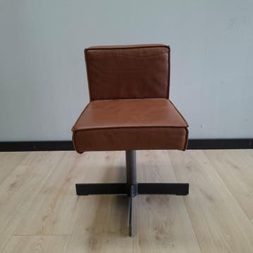 8x Lensvelt PH1 stoel Bruin Als nieuw, Huis en Inrichting, Stoelen, Zo goed als nieuw, Bruin, Leer