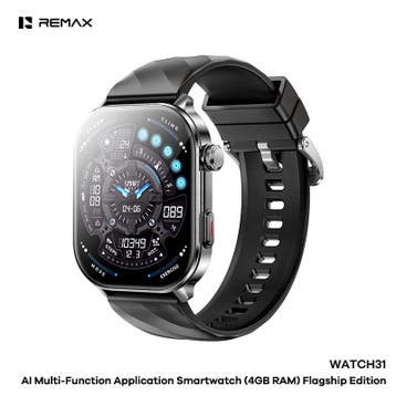 Remax WATCH31 - Smartwatch - AI - 4GB - IP68 - Bellen via..., Ophalen of Verzenden, Nieuw, Blauw, Remax