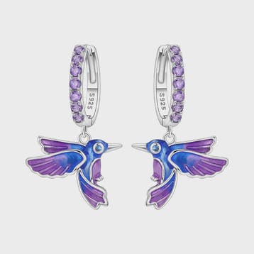 Exquise 925 Sterling Zilveren Oorbellen: Kolibrie & Papegaai, Dieren en Toebehoren