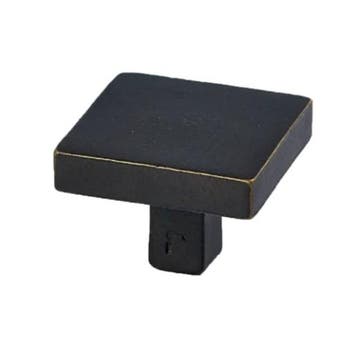 Meubelknop Jolie Carre 40 mm antiek brons, Verzenden, Nieuw