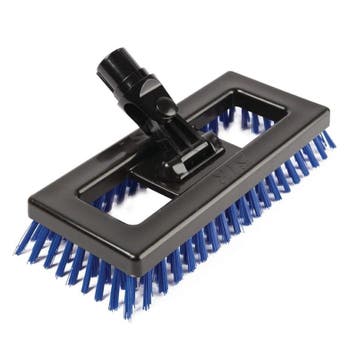 Schrobber blauw | Polypropyleen kop met harde borstelharen, Verzenden, Nieuw in verpakking