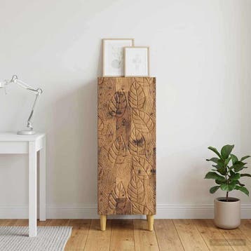 vidaXL Dressoir Oud hout 33 x 34,5 x 90 cm Bewerkt hout, Verzenden, Nieuw, Overige houtsoorten, Minder dan 50 cm