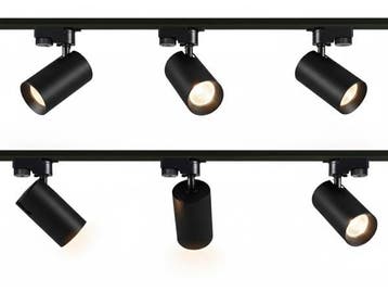Veiling - 4x 2 meter Railsysteem met 6 st railspot GU10 fitt, Nieuw