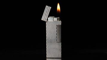 Dunill - Diamond Pattern Rollagas Lighter - Zonder, Nieuw