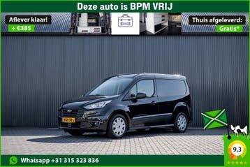 Ford Transit Connect 1.0 EcoBoost | Benzine | Climatronic |, Stof, Gebruikt, Zwart, Handgeschakeld