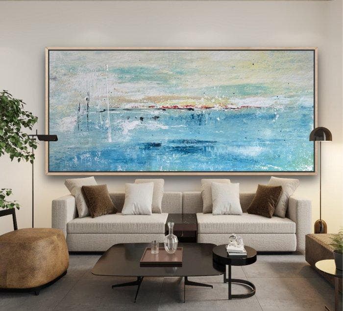 Ester Reut - Tra Cielo e Mare, Antiek en Kunst, Kunst | Schilderijen | Modern