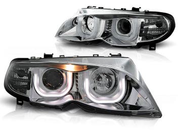 Koplampen BMW E46 01-05 Limousine/Touring Chroom, Ophalen of Verzenden, Nieuw