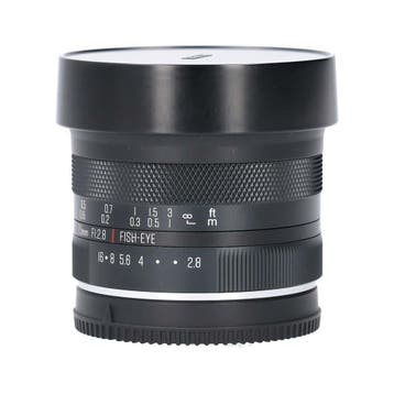 Meike 7.5mm f/2.8 Fisheye voor Canon EF-M met garantie, Ophalen of Verzenden, Gebruikt