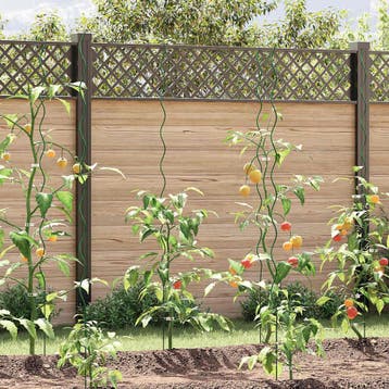vidaXL Plantondersteuning 5 st Groen 170 x 0,6 x 0,6 cm, Verzenden, Nieuw, Metaal