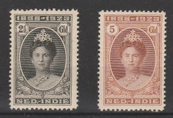 Postzegels Ned. Indie 1923 Jubileum NR.165-166   (1473), Verzenden, Postfris, Nederlands-Indië