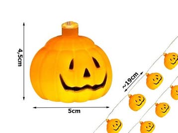 Halloween led slinger pompoentjes 4.5*5cm  lichtketting 2, Ophalen of Verzenden, Nieuw