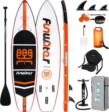 FunWater SUP opblaasbaar stand-up paddleboard, 335x84x15cm,, Verzenden, Zo goed als nieuw