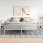 vidaXL Nachtkastjes 2 st met lade 39x28x41 cm grijs sonoma, Verzenden, Nieuw, Hout