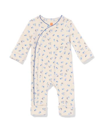 HEMA Newborn meegroei boxpakje rib bloemen ecru, Verzenden, Nieuw