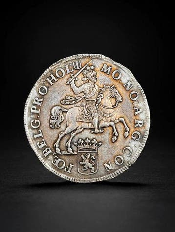 Nederland, Holland Zilveren Rijder (Ducaton) 1734, Postzegels en Munten, Munten | Nederland