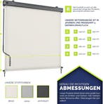 Klemluifel - Balkon luifel - Verticale luifel - 140x250 cm -, Verzenden, Zo goed als nieuw